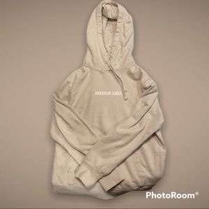 Beige American Eagle Hoodie
